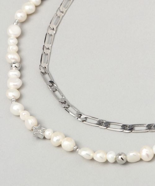 JEANASIS(ジーナシス)の「パール2レンネックレス/299661(ネックレス・レディース・ホワイト系その他/グレー系その他・FREE)」の7枚目の写真