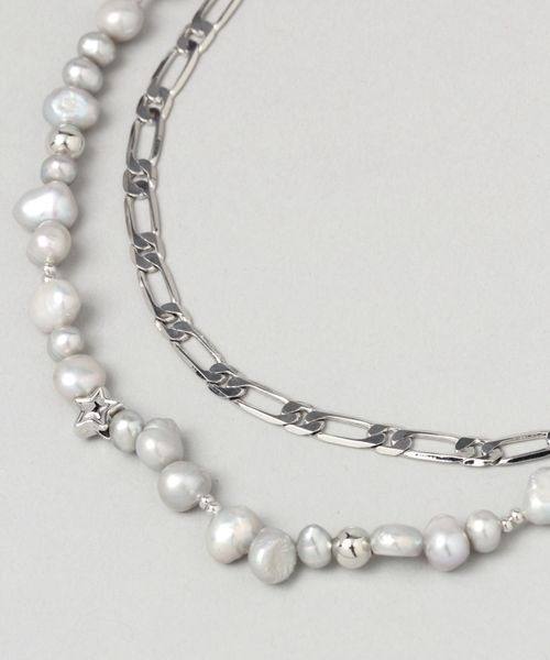 JEANASIS(ジーナシス)の「パール2レンネックレス/299661(ネックレス・レディース・ホワイト系その他/グレー系その他・FREE)」の8枚目の写真