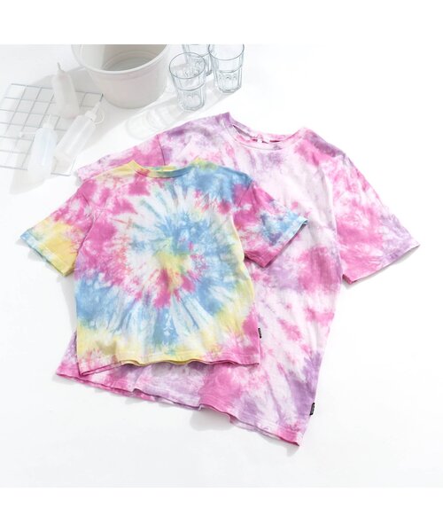 BREEZE(ブリーズ)の「/Tie-dye Tシャツトライアルキット(キッズ)(Tシャツ/カットソー・キッズ・ネイビー/レインボー・120/140)」の19枚目の写真