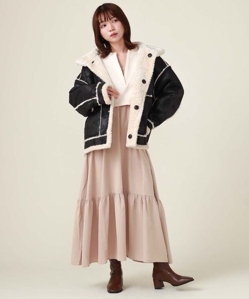 archives（アルシーヴ）の「リバーシブルヴィンテージムートンジャケット（ムートンコート・レディース・ブラウン/アイボリー/ブラック・MEDIUM）」の20枚目の写真