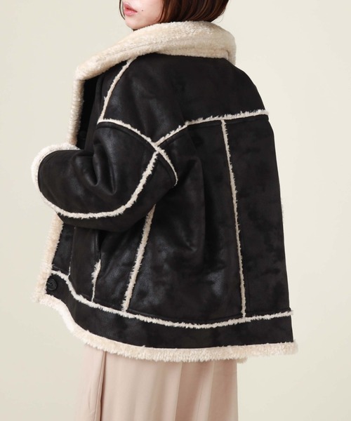 archives（アルシーヴ）の「リバーシブルヴィンテージムートンジャケット（ムートンコート・レディース・ブラウン/アイボリー/ブラック・MEDIUM）」の18枚目の写真