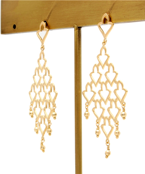 CISOLASSE（シソーラス）の「ダマスクオシィエピアス（ピアス（両耳用）・レディース・シルバー/ゴールド・FREE）」の4枚目の写真