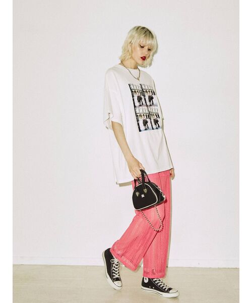 jouetie（ジュエティ）の「シアーパターンサマーパンツ【セットアップ対応】（その他パンツ・レディース・オフホワイト/ピンク/ブルー・MEDIUM）」の11枚目の写真