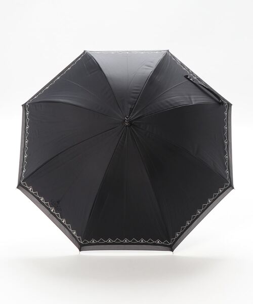 LANVIN collection（ランバン コレクション）の「晴雨兼用日傘　オーガンジー（長傘・レディース・ホワイト/ブラック/ダークブルー・FREE）」の4枚目の写真