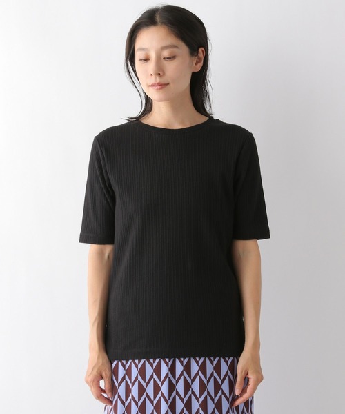 LEPSIM（レプシィム）の「リブカットソー　294897（Tシャツ/カットソー・レディース・ブルー/ブラック・FREE）」の7枚目の写真