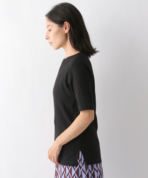LEPSIM（レプシィム）の「リブカットソー　294897（Tシャツ/カットソー・レディース・ブルー/ブラック・FREE）」の8枚目の写真