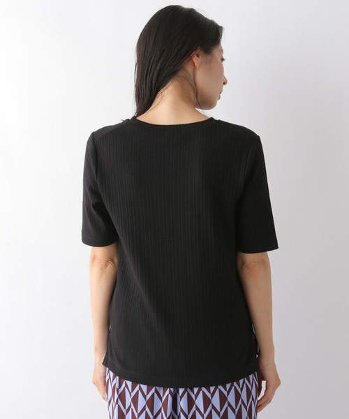 LEPSIM（レプシィム）の「リブカットソー　294897（Tシャツ/カットソー・レディース・ブルー/ブラック・FREE）」の9枚目の写真