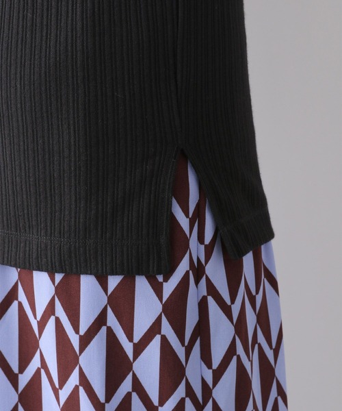 LEPSIM（レプシィム）の「リブカットソー　294897（Tシャツ/カットソー・レディース・ブルー/ブラック・FREE）」の13枚目の写真