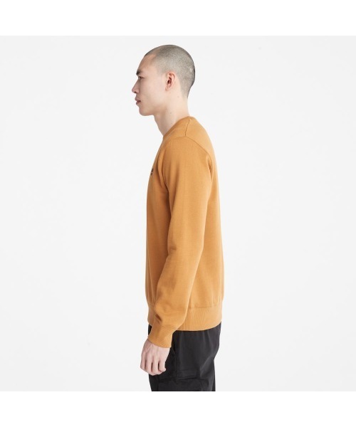 Timberland(ティンバーランド)の「メンズ オイスター リバー チェスト ロゴ ブラッシュバック クルーネック スウェット(スウェット・メンズ・ヘザーグレー/ブラック/ダークブルー/ブラック系その他/ブルー・LARGE/MEDIUM/SMALL/X-LARGE/X-SMALL/XX-LARGE)」の20枚目の写真