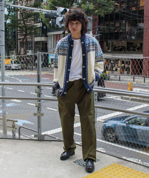 GLOSTER(グロスター)の「【GLOSTER/グロスター】フェアアイル柄 エスニックカーディガン(カーディガン/ボレロ・メンズ・ホワイト系その他/ブラック系その他/ブルー系その他・M/L)」の6枚目の写真