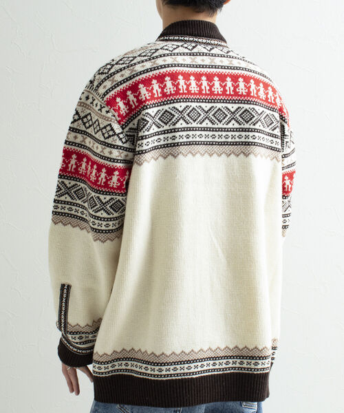 GLOSTER(グロスター)の「【GLOSTER/グロスター】フェアアイル柄 エスニックカーディガン(カーディガン/ボレロ・メンズ・ホワイト系その他/ブラック系その他/ブルー系その他・M/L)」の17枚目の写真