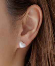 flower | パールハートピアス(ピアス（片耳用）)