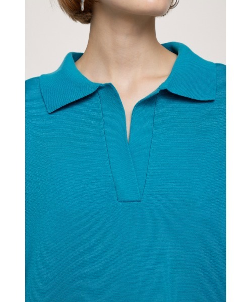 SLY（スライ）の「COLLAR KNIT S/OP カラー ニット ショート