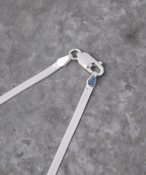 PUBLIC TOKYO(パブリックトウキョウ)の「【シルバー925】ヘリンボーンチェーンネックレス/スネークチェーン(ネックレス・メンズ・シルバー・FREE)」の6枚目の写真