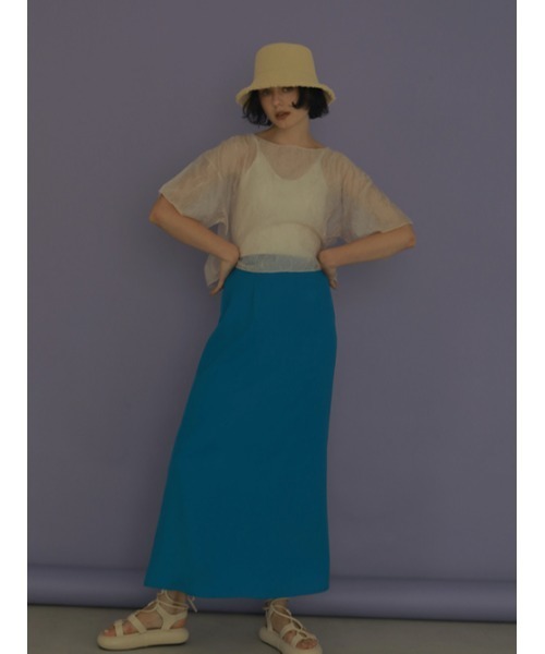 AMAIL（アマイル）の「See-through flower cloth（Tシャツ/カットソー・レディース・ブラック/ベージュ/アイボリー・FREE）」の12枚目の写真