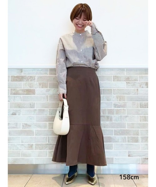 Lugnoncure（ルノンキュール）の「スエードマーメードスカート（スカート・レディース・ブラウン/グリーン/チャコール/ベージュ・ﾌﾘ-）」の8枚目の写真