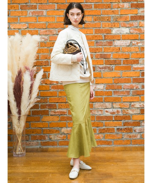 Lugnoncure（ルノンキュール）の「スエードマーメードスカート（スカート・レディース・ブラウン/グリーン/チャコール/ベージュ・ﾌﾘ-）」の10枚目の写真