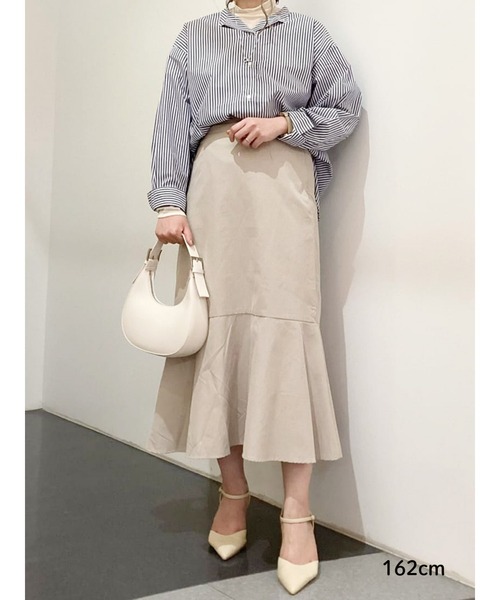 Lugnoncure（ルノンキュール）の「スエードマーメードスカート（スカート・レディース・ブラウン/グリーン/チャコール/ベージュ・ﾌﾘ-）」の7枚目の写真