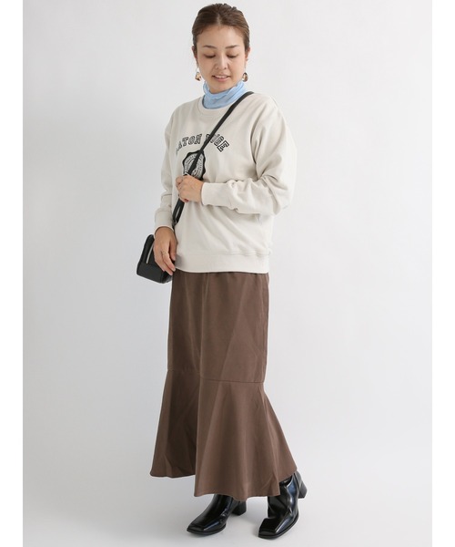 Lugnoncure（ルノンキュール）の「スエードマーメードスカート（スカート・レディース・ブラウン/グリーン/チャコール/ベージュ・ﾌﾘ-）」の14枚目の写真