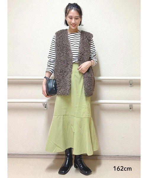 Lugnoncure（ルノンキュール）の「スエードマーメードスカート（スカート・レディース・ブラウン/グリーン/チャコール/ベージュ・ﾌﾘ-）」の20枚目の写真