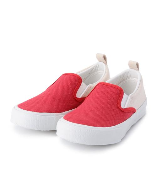 green label relaxing（グリーンレーベルリラクシング）の「【KIDS】撥水性［samue］ Penguin スリッポン◆（スリッポン・キッズ・レッド/ネイビー・18cm/19cm/15cm/16cm/17cm）」の2枚目の写真