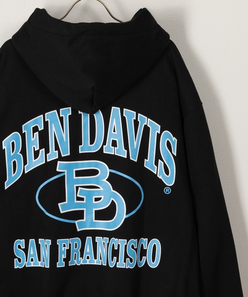 BEN DAVIS(ベンデイビス)の「【BENDAVIS/ベンデイビス】ヘビーウェイトバックプリントフルジップフーディ/ビッグシルエット/裏起毛(パーカー・レディース・ブラック/グリーン/アッシュグレー・M/L/XL)」の20枚目の写真