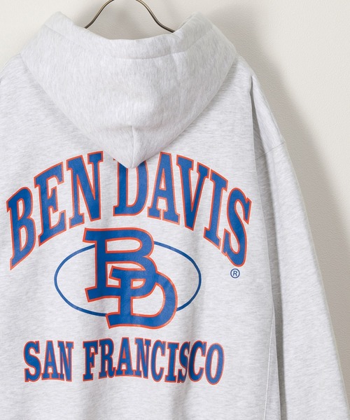 BEN DAVIS(ベンデイビス)の「【BENDAVIS/ベンデイビス】ヘビーウェイトバックプリントフルジップフーディ/ビッグシルエット/裏起毛(パーカー・レディース・ブラック/グリーン/アッシュグレー・M/L/XL)」の21枚目の写真