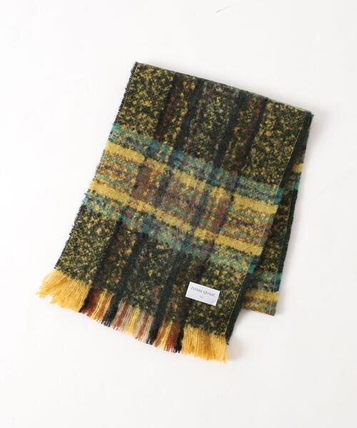 coen（コーエン）の「QUIOC（キオック）ツイードチェックマフラー（マフラー・レディース・ダークグリーン/ターコイズブルー/ネイビー・FREE）」の10枚目の写真