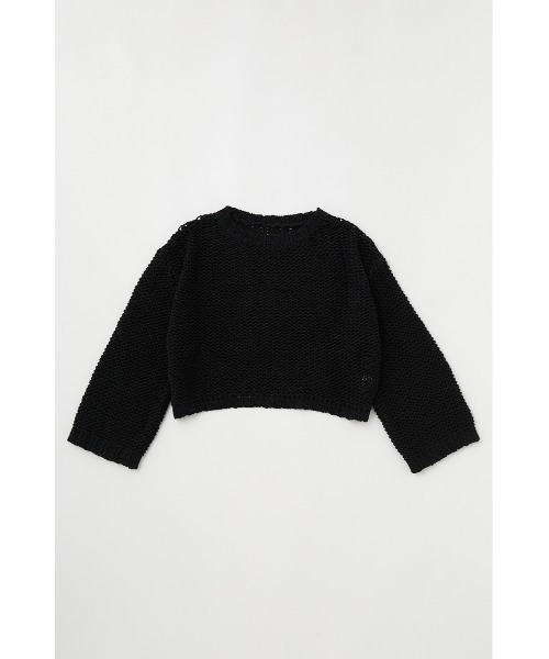 MOUSSY(マウジー)の「LILY YARN MESH ニット(ニット/セーター・レディース・レッド/ブラック/オフホワイト・FREE)」の2枚目の写真