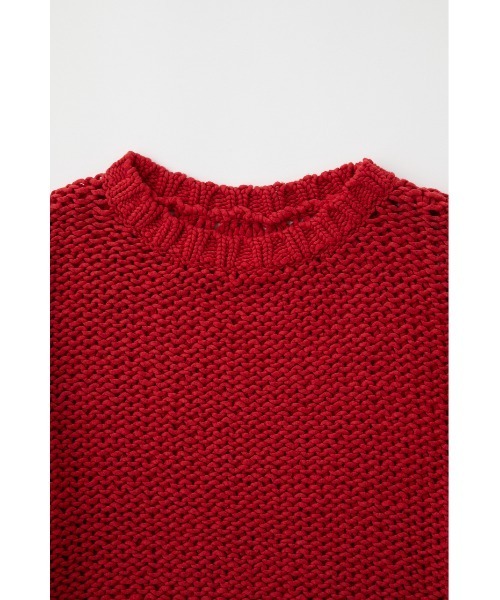 MOUSSY(マウジー)の「LILY YARN MESH ニット(ニット/セーター・レディース・レッド/ブラック/オフホワイト・FREE)」の11枚目の写真