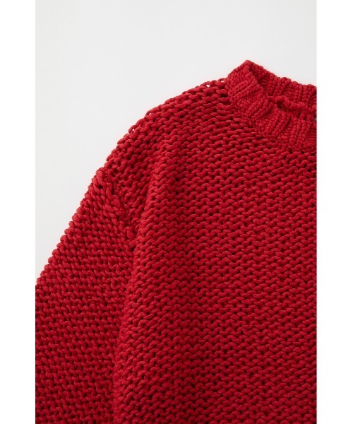 MOUSSY(マウジー)の「LILY YARN MESH ニット(ニット/セーター・レディース・レッド/ブラック/オフホワイト・FREE)」の12枚目の写真