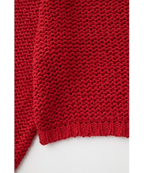 MOUSSY(マウジー)の「LILY YARN MESH ニット(ニット/セーター・レディース・レッド/ブラック/オフホワイト・FREE)」の13枚目の写真