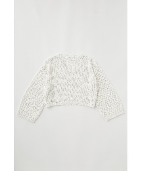MOUSSY(マウジー)の「LILY YARN MESH ニット(ニット/セーター・レディース・レッド/ブラック/オフホワイト・FREE)」の7枚目の写真
