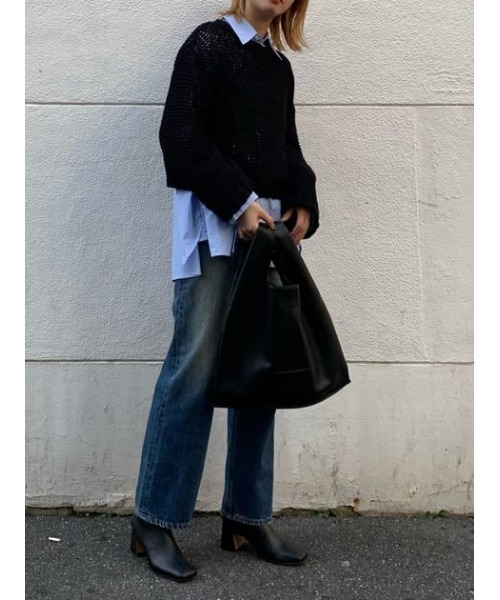 MOUSSY(マウジー)の「LILY YARN MESH ニット(ニット/セーター・レディース・レッド/ブラック/オフホワイト・FREE)」の19枚目の写真