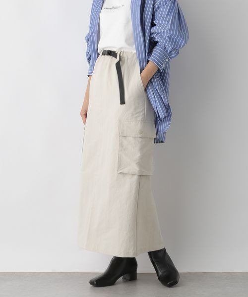 LOWRYS FARM(ローリーズファーム)の「ミリタリーサイドポケットスカート 168460(スカート・レディース・アイボリー/ブラック/カーキ・FREE)」の5枚目の写真