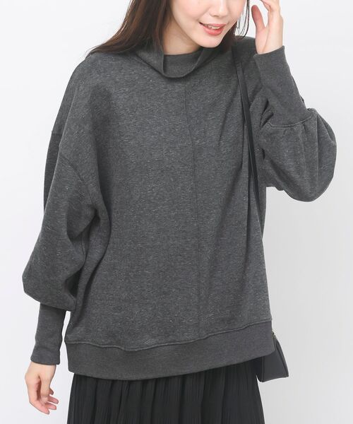 rps（アールピーエス）の「裏起毛ハイネックプルオーバー（スウェット・レディース・ブラック/パープル/アイボリー/モカ/グレー系その他/ライトグレー/ブラック系その他4・M/フリー）」の22枚目の写真