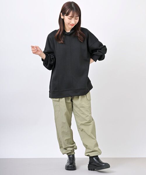 rps（アールピーエス）の「裏起毛ハイネックプルオーバー（スウェット・レディース・ブラック/パープル/アイボリー/モカ/グレー系その他/ライトグレー/ブラック系その他4・M/フリー）」の21枚目の写真