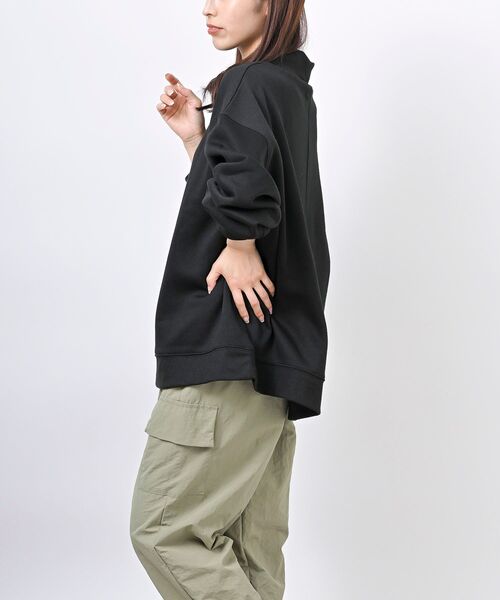 rps（アールピーエス）の「裏起毛ハイネックプルオーバー（スウェット・レディース・ブラック/パープル/アイボリー/モカ/グレー系その他/ライトグレー/ブラック系その他4・M/フリー）」の20枚目の写真