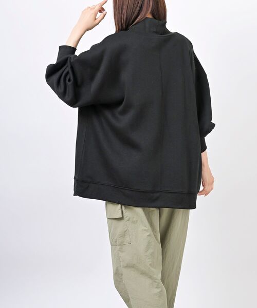 rps（アールピーエス）の「裏起毛ハイネックプルオーバー（スウェット・レディース・ブラック/パープル/アイボリー/モカ/グレー系その他/ライトグレー/ブラック系その他4・M/フリー）」の19枚目の写真