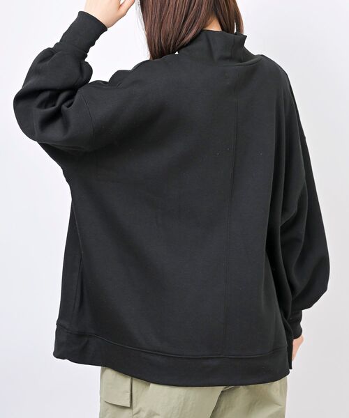 rps（アールピーエス）の「裏起毛ハイネックプルオーバー（スウェット・レディース・ブラック/パープル/アイボリー/モカ/グレー系その他/ライトグレー/ブラック系その他4・M/フリー）」の14枚目の写真