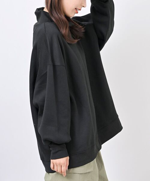 rps（アールピーエス）の「裏起毛ハイネックプルオーバー（スウェット・レディース・ブラック/パープル/アイボリー/モカ/グレー系その他/ライトグレー/ブラック系その他4・M/フリー）」の13枚目の写真