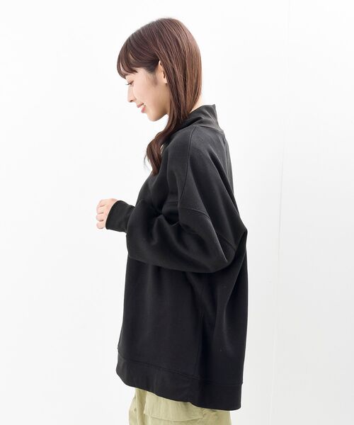 rps（アールピーエス）の「裏起毛ハイネックプルオーバー（スウェット・レディース・ブラック/パープル/アイボリー/モカ/グレー系その他/ライトグレー/ブラック系その他4・M/フリー）」の9枚目の写真