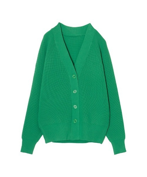 Re:EDIT（リエディ）の「[大きいサイズ有]スポンジニットラグランVネックカーディガン（カーディガン/ボレロ・レディース・ブラック/パープル/ブラウン/ブルー/グリーン/アイボリー・MEDIUM/LARGE/X-LARGE）」の21枚目の写真