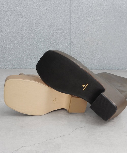 alala（アララ）の「バルキーヒールロング　◆（ブーツ・レディース・ブラック/ベージュ/モカ・S/M/L）」の11枚目の写真