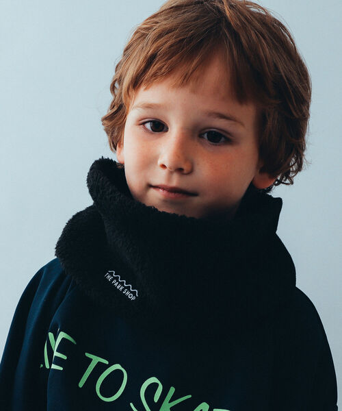 こども ビームス（コドモビームス）の「THE PARK SHOP / Daily ネックウォーマ― 22（ネックウォーマー/スヌード・キッズ・グレー/ブラック/オリーブ/ネイビー・ONE SIZE）」の5枚目の写真