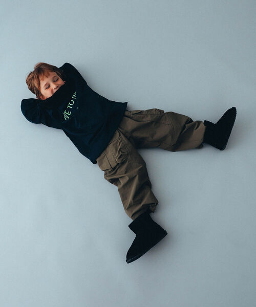 こども ビームス（コドモビームス）の「THE PARK SHOP / Daily ネックウォーマ― 22（ネックウォーマー/スヌード・キッズ・グレー/ブラック/オリーブ/ネイビー・ONE SIZE）」の7枚目の写真