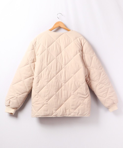 A.N.L(エーエヌエル レーベル)の「A.N.L ダイヤキルティング中綿ブルゾンジャケット(ブルゾン・レディース・ブラック/アイボリー/ベージュ・38)」の5枚目の写真