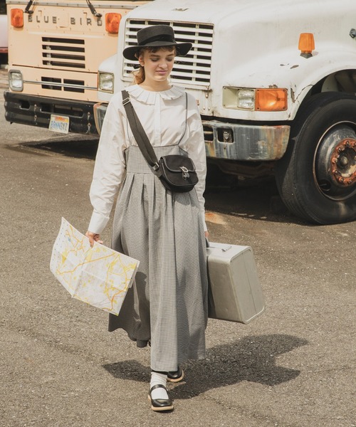 forksy.（フォルクシー）の「【forksy.】ピエロカラー長袖ブラウス（シャツ/ブラウス・レディース・オフホワイト/ホワイト×ブラック/ブラック・FREE）」の5枚目の写真