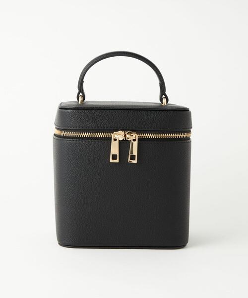 green label relaxing(グリーンレーベルリラクシング)の「【矢野未希子さん着用】バニティ BOX 2WAY バッグ(ショルダーバッグ・レディース・ブラック/クリーム/モカ・FREE)」の8枚目の写真