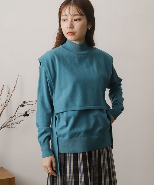 新品未使用 アーバンリサーチ URBAN RESEARCH レイヤードニット セール】 ミラノリブフレンチレイヤードニット （ニット